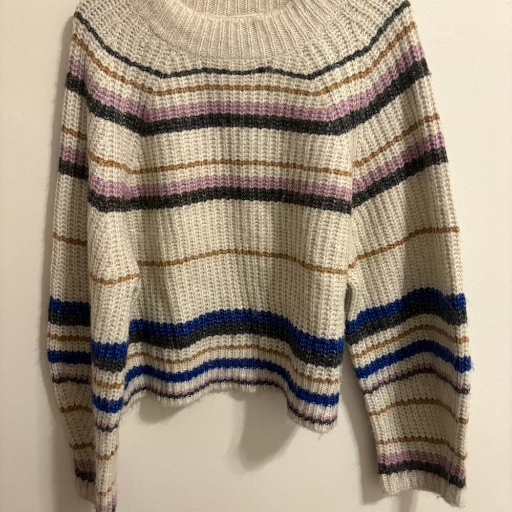 Z SUPPLY Desmond Striped Crew Neck Knit Sweater - Picture 1 of 3